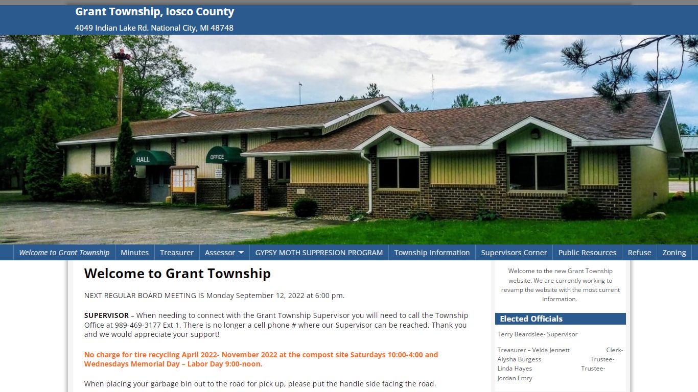 Grant Township, Iosco County – 4049 Indian Lake Rd. National City, MI 48748